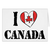 I Love Canada Greeting Card