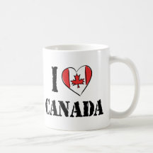 I Love Canada Coffee Mug