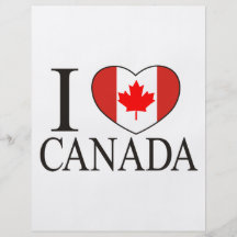 I Love Canada Full Color Flyer