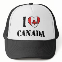 I Love Canada Mesh Hats