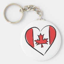 I Love Canada Key Chains