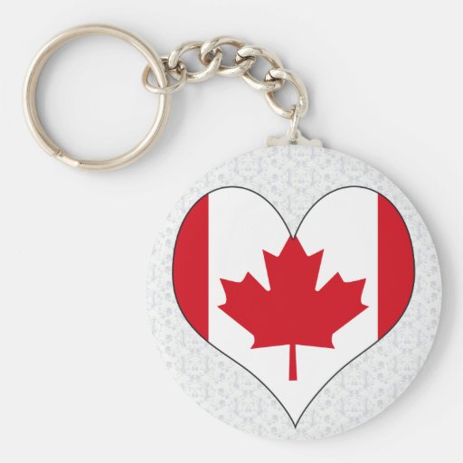 I Love Canada Key Chains