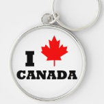 I Love Canada Keychains
