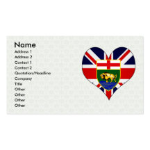 I Love Canada Manitoba Business Cards