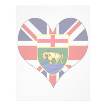 I Love Canada Manitoba Custom Letterhead