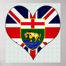 I Love Canada Manitoba Posters