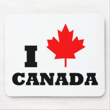 I Love Canada Mousepad