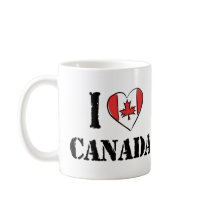 I Love Canada Coffee Mug