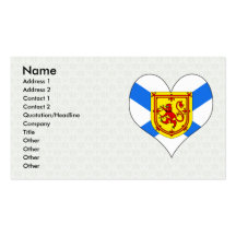 I Love Canada Nova Scotia Business Card Template