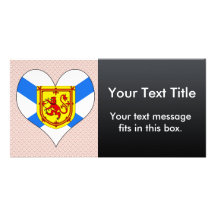 I Love Canada Nova Scotia Personalized Photo Card