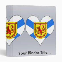 I Love Canada Nova Scotia Vinyl Binder