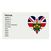 I Love Canada Ontario Business Card Templates