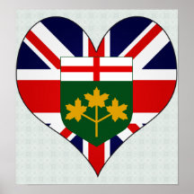 I Love Canada Ontario Poster