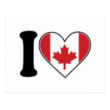 I Love Canada Post Cards