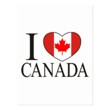 I Love Canada Postcard