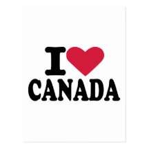 I love Canada Postcard