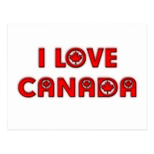 I LOVE CANADA POSTCARDS