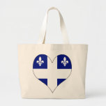 I Love Canada Quebec Canvas Bags