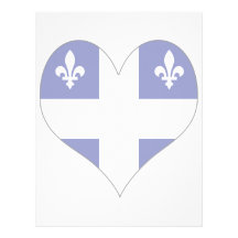 I Love Canada Quebec Custom Letterhead