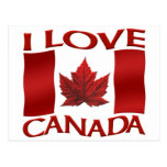 I Love Canada Souvenir Postcards Canada Art Cards