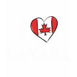 I Love Canada T Shirt Women's