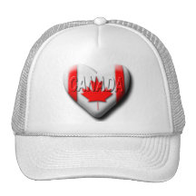 I Love Canada Trucker Hats