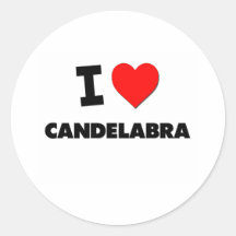 I love Candelabra Stickers