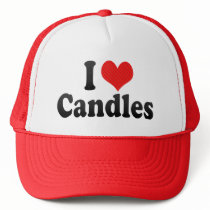 I Love Candles Hats