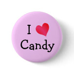 I Love Candy buttons