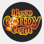 I Love Candy Corn Sticker