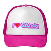 I love Candy cute Kawaii girls kids ladies Hats