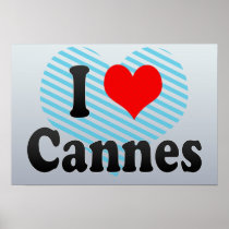 I Love Cannes, France Print