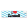 I Love Cannoli Bumper Stickers
