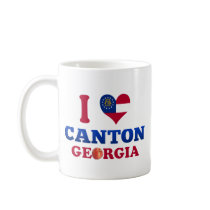 I Love Canton, Georgia Mugs
