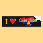 I Love Cape Town Table Mountain Bumper Sticker bumper stickers