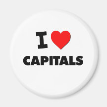 I love Capitals Magnets