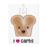I Love Carbs Post Cards