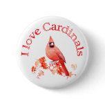 I Love Cardinals buttons