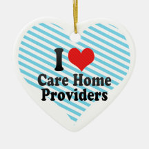 I Love Care Home Providers Christmas Tree Ornament