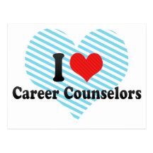 I Love Career Counsellors Postcards