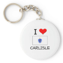 I Love Carlisle Massachusetts Keychains