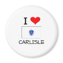 I Love Carlisle Massachusetts Fridge Magnets