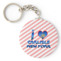I love Carlisle, New York Key Chains