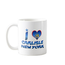 I love Carlisle, New York Mugs