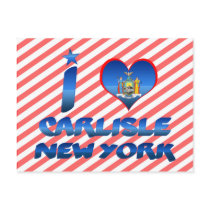 I love Carlisle, New York Post Card