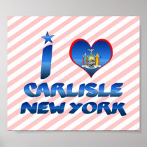 I love Carlisle, New York Print