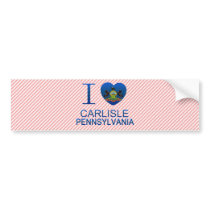 I Love Carlisle, PA Bumper Stickers