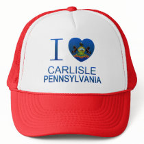 I Love Carlisle, PA Mesh Hats