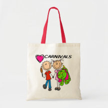 I Love Carnivals Tshirts and Gifts Tote Bags