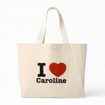 I love Caroline Tote Bag
